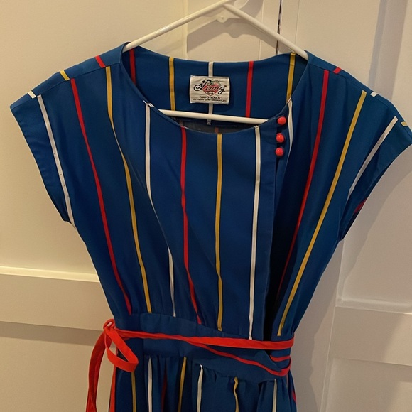 Vintage Lanz Originals striped wrap dress - Picture 2 of 3